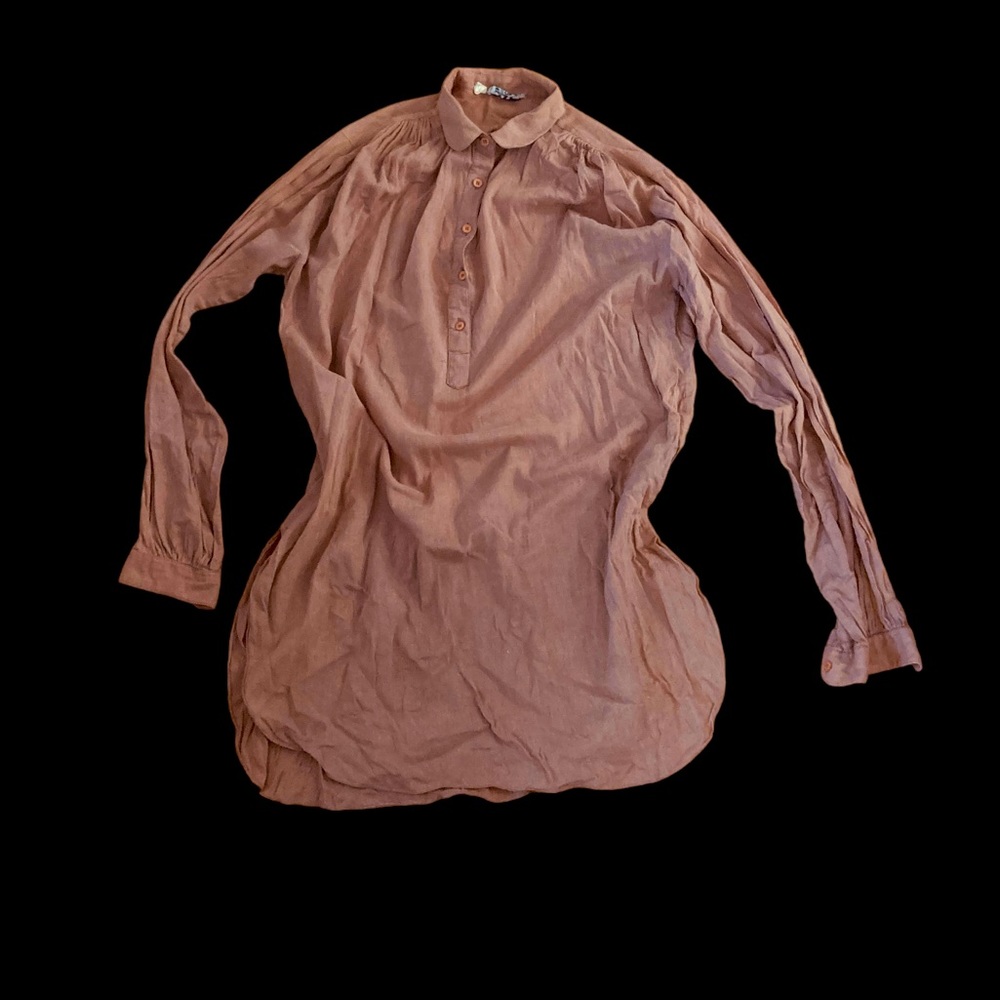 Vintage KENAR Blush Colored Tunic-style Top- Lovely!